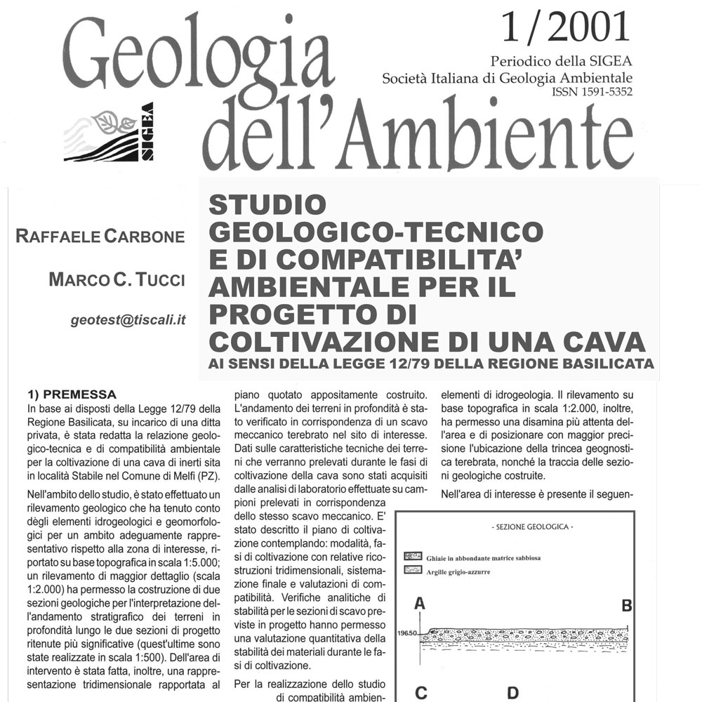 Progetto di coltivazione di una cava [...]